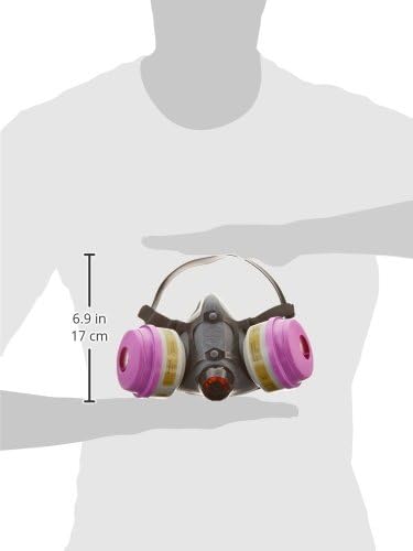 Honeywell Safety Products Multi-Purpose Reusable Half Mask MC/P100 Respirator Convenience Pack, Medium (RWS-54031)