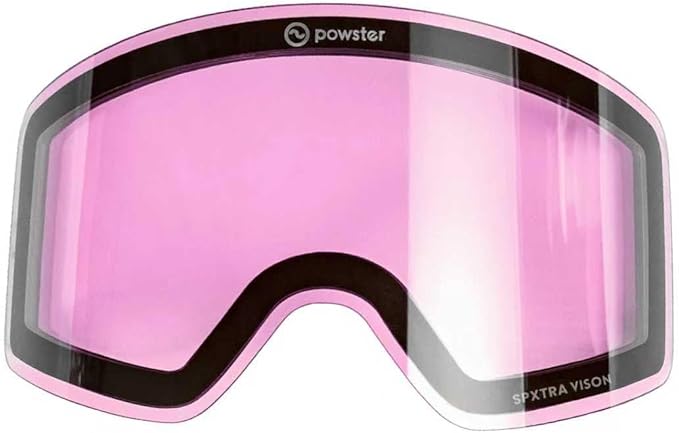 Powster Ski Goggles Snow OTG Snowboard Goggles Magnetic Interchangeable Lens Frameless UV Protection Anti-fog mobile Skating