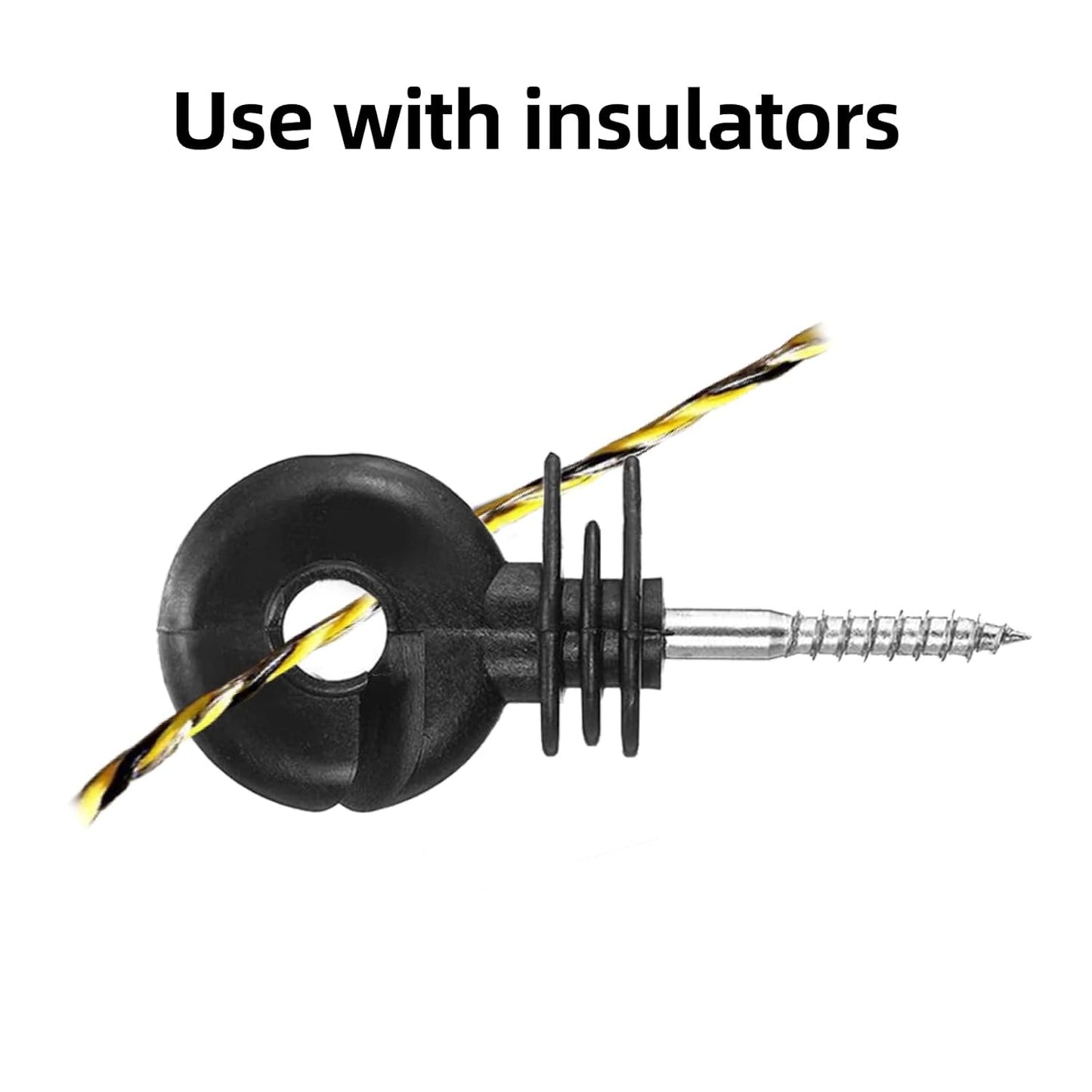 Upgraded Electric Fence Polywire 3366 Feet 1026 Meters, 6 Stainless Steel Strands for Reliable Conductivity and Rust Resistance, Portable Electric Fencing,UV, Rust Resistant