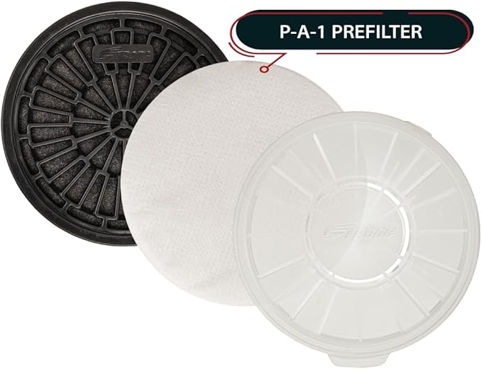 Parcil Distribution Pre-Filter Set - P-A-1 Replacement Pre-Filters for PD-100 & T60 Respirators (Pack of 10)