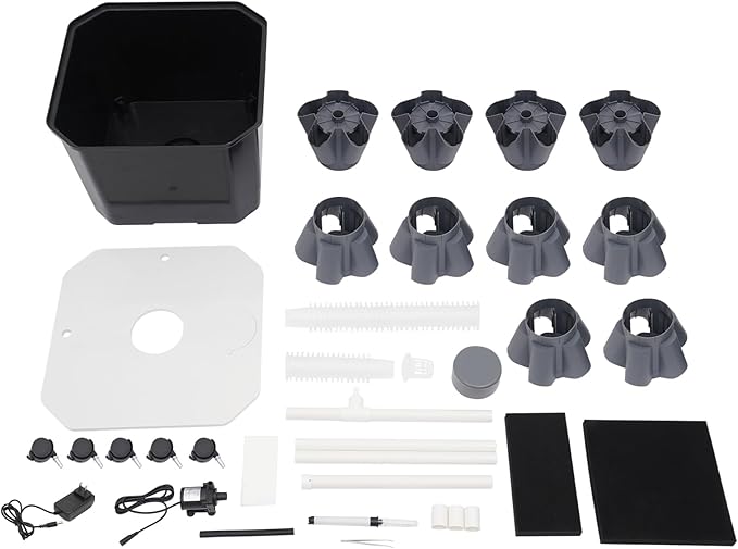 Hydroponics Growing System, 50-Plants Indoor Hydroponic Tower with Pump System, Vertical Garden Planter with Wheels, Hydroponic Germination Kit for Fruits, Vegetables, Herbs
