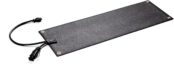 HeatTrak Heated Snow Melting Mat with Power Cord for Stairs - Heated Outdoor Mats - Electric Snow Melting Mats for Winter Snow and Ice Removal - No-Slip Stair Heating Mats (10" x 30")