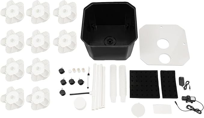 Hydroponics Growing System, 50-Plants Indoor Hydroponic Tower with Pump System, Plants Germination Kit with Wheels, Vertical Hydroponic System for Gardening Lover