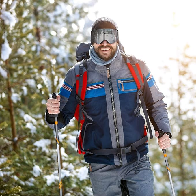 EXP VISION Ski/Snowboard Goggles Parent-child Snow Goggles Over Glasses for Men, Women Youth Kids