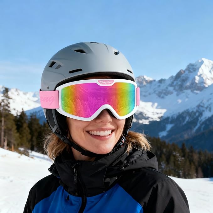 BangLong Ski Goggles, Snowboard/Snow Goggles Anti Fog UV Protection Design for Men Women Skiing, Skating,Snowmobilet,Youth