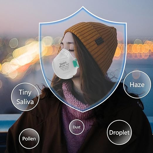 NIOSH Approved N95 Mask Particulate Respirators, Pack of 20 N95 Face Masks, Individually Wrapped, Universal Fit