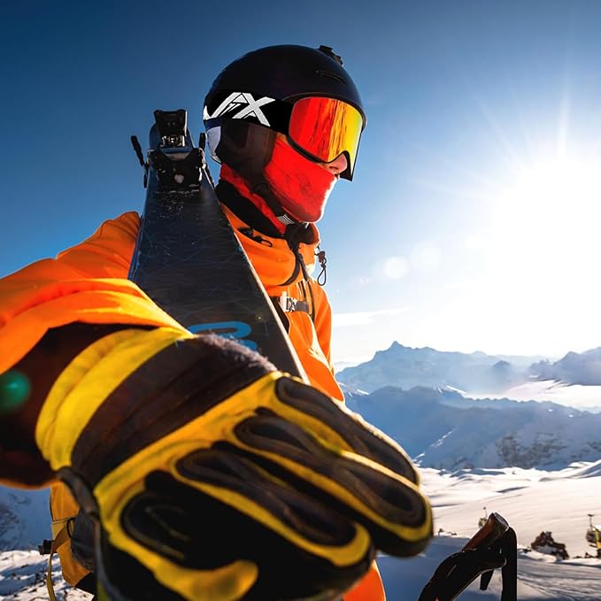 EXP VISION Ski/Snowboard Goggles Parent-child Snow Goggles Over Glasses for Men, Women Youth Kids