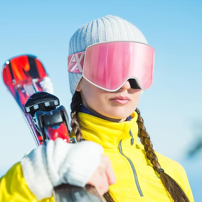 EXP VISION Ski/Snowboard Goggles Parent-child Snow Goggles Over Glasses for Men, Women Youth Kids