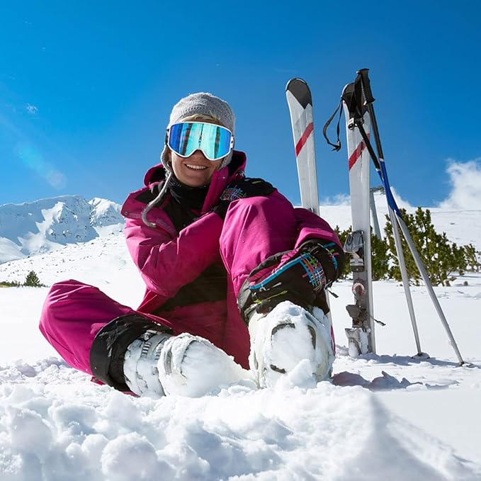 EXP VISION Ski/Snowboard Goggles Parent-child Snow Goggles Over Glasses for Men, Women Youth Kids