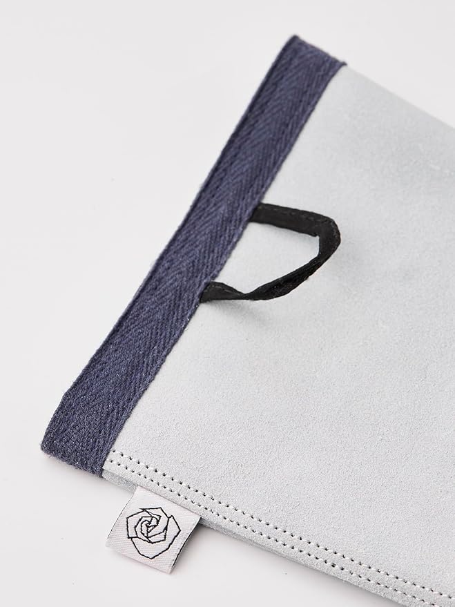 Hestra Job Garden Rose Glove, Long Protective Leather Gauntlet Gardening Gloves for Men & Women- Offwhite - 8