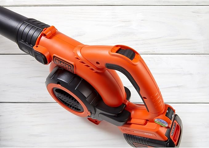 BLACK+DECKER Leaf Blower Cordless Leaf Vacuum and Mulcher Combo Kit, Battery and Charger Included, 40V 120 mph Air Speed, 6-Speed Dial, Built-in Scraper with Collection Bag (LSWV36)