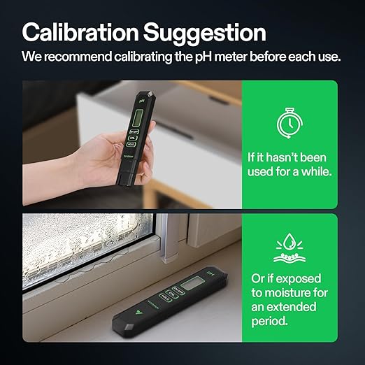 VIVOSUN Digital pH Meter, 0.01pH High Accuracy Pen Type pH Tester for Hydroponics, Household Drinking, Pool and Aquarium, Black, UL Certified