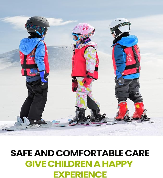 OutdoorMaster Kids Ski Goggles - Helmet Compatible Snow Goggles for Boys & Girls with 100% UV Protection