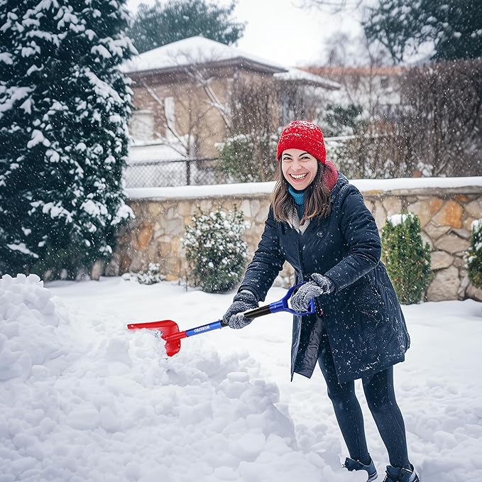 WORKPRO 3-Piece Snow Removal Kit, 47" Detachable Snow Shovel, 27" 2-in-1 Ice Scraper & Snow Brush Tool, Separate Snow Scraper for Car, Truck, Driveway, and Winter Conditions, Storage Bag Included