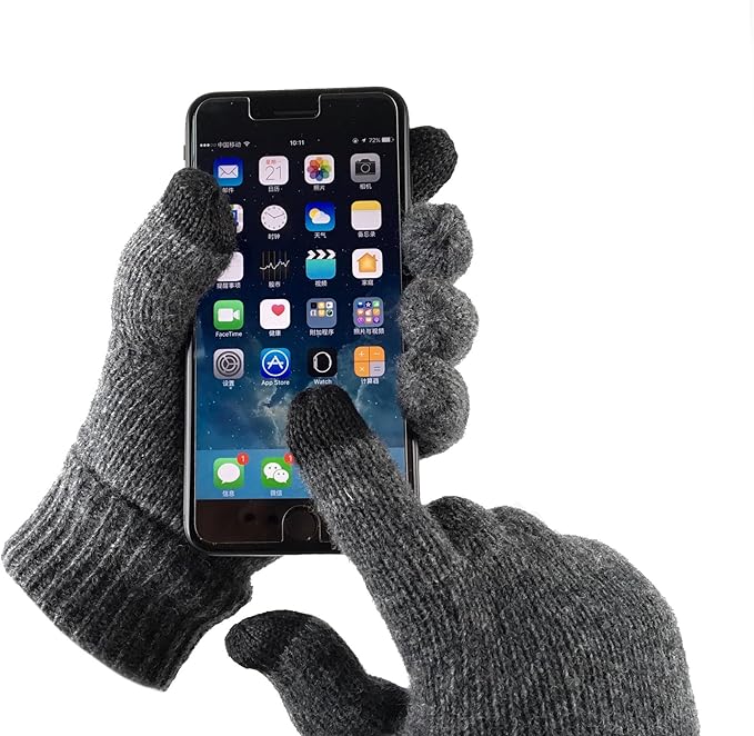 BRUCERIVER Ladie's Pure Wool Knit Gloves with Thinsulate Lining and Cable design