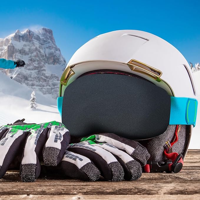 Civaner 4 Pieces Ski Snowboard Goggle Cover Sleeve Goggle Cover Microfiber Protective Lens Scratch Dust Protection for Travel