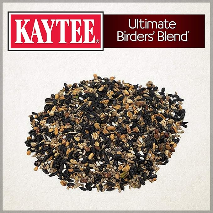Kaytee Ultimate Birder's Blend Food, Wild Bird Seed For Grosbeaks, Cardinals, Nuthatches, Woodpeckers & More Outside Feeders, 10 Pound