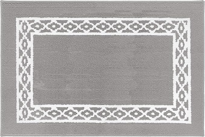 Premium Quality Polypropylene Indoor Door Mat - Beautiful Design with Non-Slip Backing, Washable & Low Profile Doormat - Ideal for Entryway Doors, Foyer, and Mudroom (32" x 48")