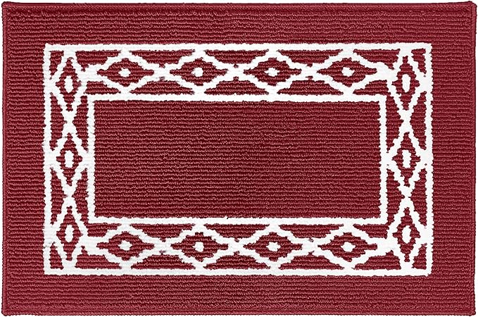 Premium Quality Polypropylene Indoor Door Mat - Beautiful Design with Non-Slip Backing, Washable & Low Profile Doormat - Ideal for Entryway Doors, Foyer, and Mudroom (20" x 30")