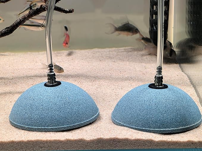 kathson Mineral Airstones Bubble 4 Inch Ball Shape Diffuser Air Stone for Aquarium Fish Tank, Pump and Hydroponics(2 Pack)