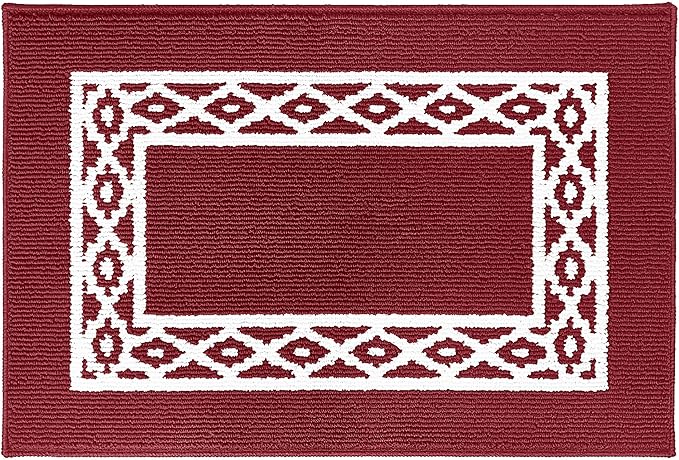 Premium Quality Polypropylene Indoor Door Mat - Beautiful Design with Non-Slip Backing, Washable & Low Profile Doormat - Ideal for Entryway Doors, Foyer, and Mudroom (24" x 36")