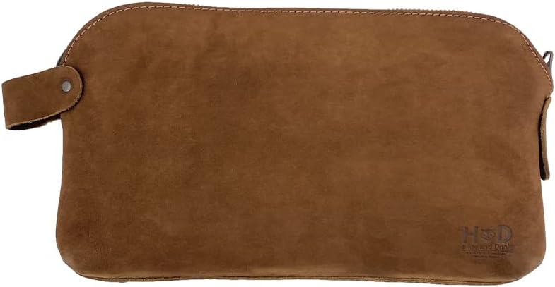 Hide & Drink, Large Rustic All Purpose Utility Bag for Cords & Chargers, Travel Bag, Multi-Purpose Bag, Full Grain Leather