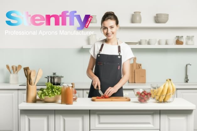 Kitchen Apron, Work Apron, Canvas, Multiple Pockets, Gardening, Painting, BBQ, Artist, Carpenter, Sizes M to XXL, Black