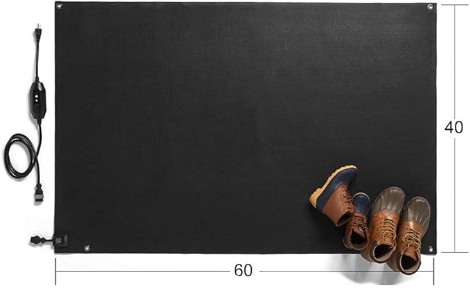 HeatTrak Heated Snow Melting Mats for Entrances (40" x 60") - No-Slip, Outdoor Mat - Electric Mat for Winter Snow/Ice Removal