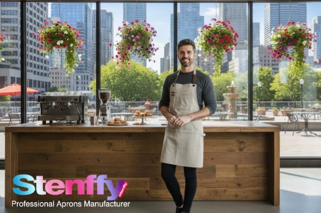 Kitchen Apron, Work Apron, Canvas, Multiple Pockets, Gardening, Painting, BBQ, Artist, Carpenter, Sizes M to XXL, Grey