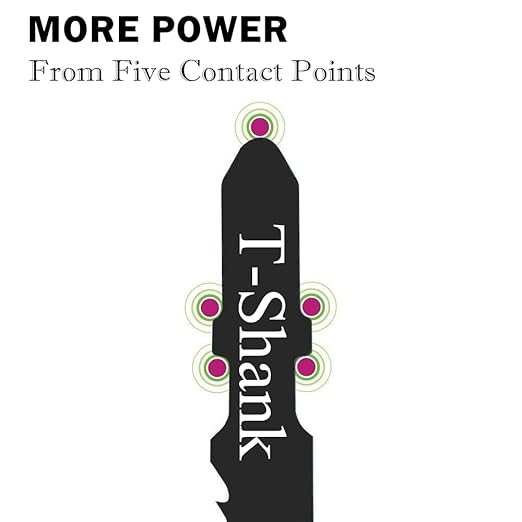 20PCS T Shank Jigsaw Blades Tool for Wood Plastic Metal Compatible with 90% Power Jig Saws Such as Bosch DEWALT RYOBI One+ Makita SKIL Black+Decker Includes 4 Each of T101B T101AO T144D T118A & T118B