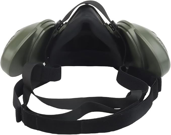 Protective Tactical Respirator Mask FAST Helmet Half Face Gas Mask for Military Paintball Airsoft Hunting