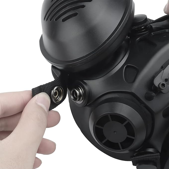 Protective Tactical Respirator Mask FAST Helmet Half Face Gas Mask for Military Paintball Airsoft Hunting