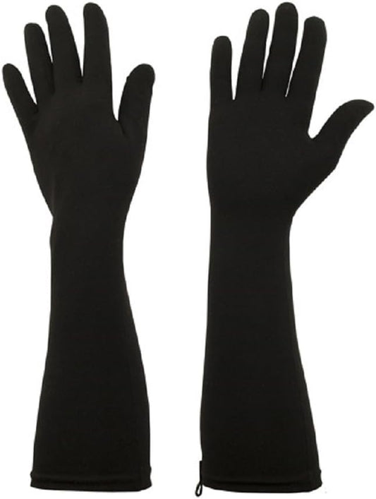 Foxgloves Elbow Length Gardening Gloves Elle Glove (Crow Black, Large)