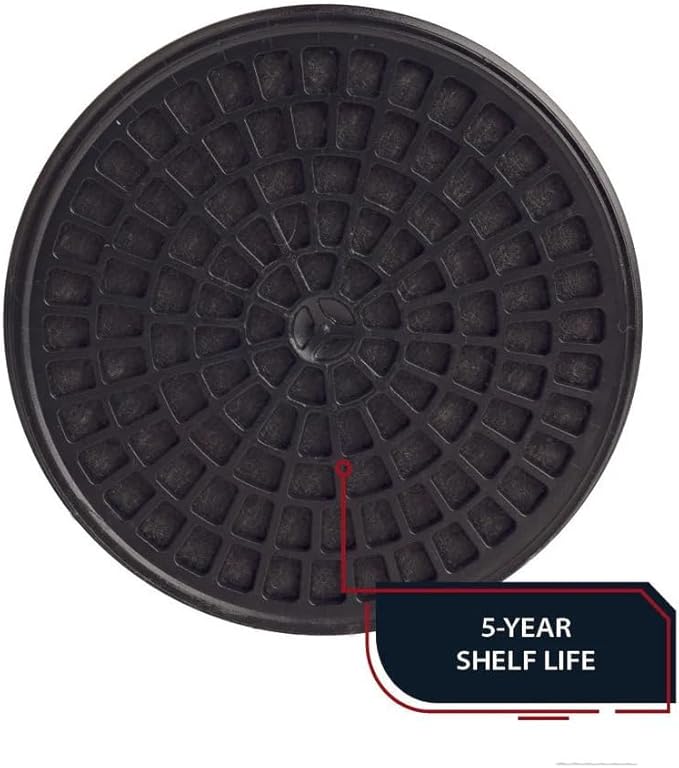 Parcil Distribution P-A-1 Replacement Filters - Carbon Activated Charcoal Organic Vapor Filter Set for PD-100 and T-60 Masks (Pack of 2)