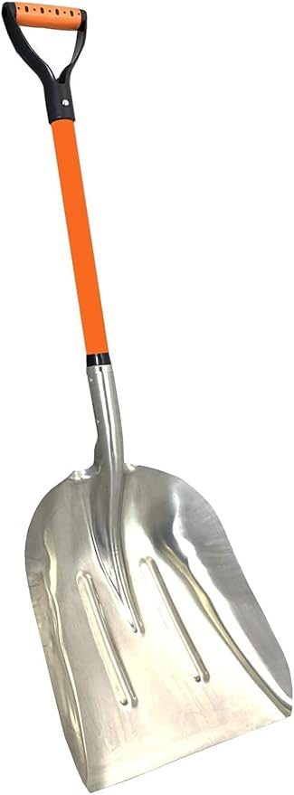 Ashman Aluminium 48 inch Snow Shovel with Large Head and Durable Handle. (Scoop Shovel, 1 Pack) (Scoop Shovel, 6 Pack)
