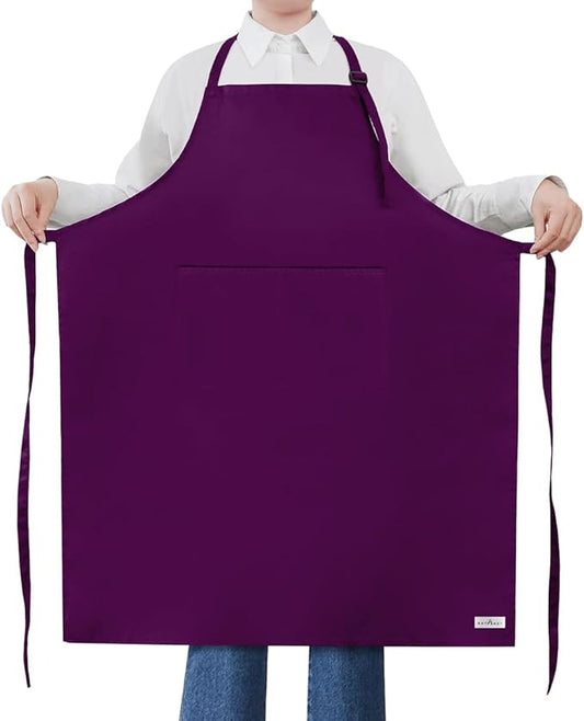 ROTANET Extra Large Apron for Men Adjustable Bib Aprons with 2 Pockets Cooking Kitchen Women Chef Water & Oil Resistant