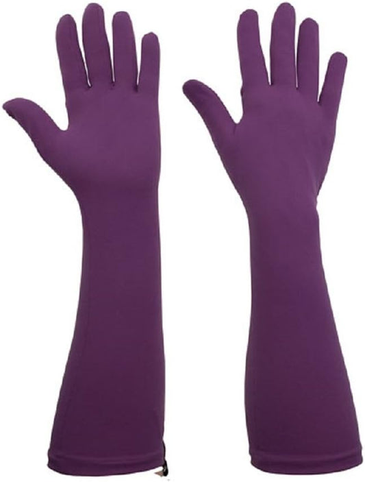 Foxgloves Elbow Length Gardening Gloves Elle Glove (Iris Purple, Large)