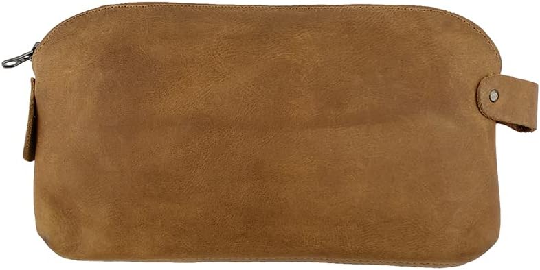 Hide & Drink, Large Rustic All Purpose Utility Bag for Cords & Chargers, Travel Bag, Multi-Purpose Bag, Full Grain Leather