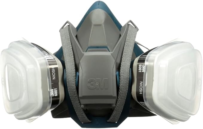 3M P95/OV Paint Project Quick Latch Reusable Respirator 6502QL, Medium Size, NIOSH-APPROVED Organic Vapor Cartridge & P95 Rated Filters, With 3M Cool Flow Valve & Quick Latch System (6502QLPA1-A-PS)