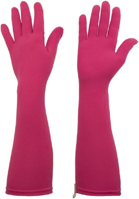 Foxgloves Elbow Length Gardening Gloves Elle Glove (Fuchsia Pink, Small)