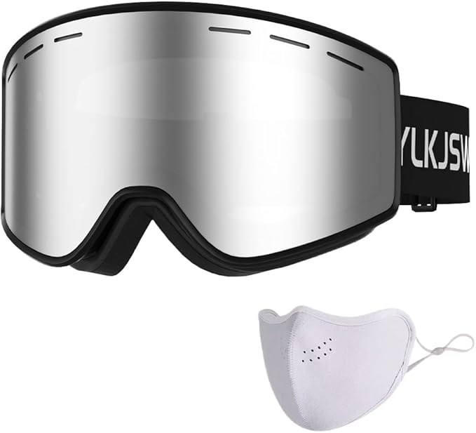 Ski Goggles for Men Women, OTG Snow Goggles, UV Protection Snowboard Goggles for Adult & Youth, Snowmobile, Sledding