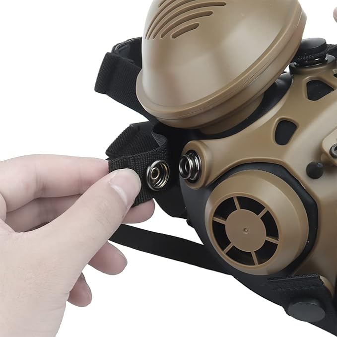 Protective Tactical Respirator Mask FAST Helmet Half Face Gas Mask for Military Paintball Airsoft Hunting