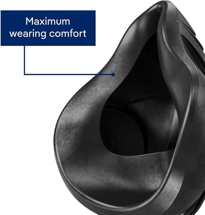 Dräger X-plore 3500 Half-Face Respirator Mask + 2x Multi-Gas Cartridge (OV/AG/HF/FM/CD/AM/MA/HS), NIOSH-Certified, Reusable Professional Respiratory Protection Kit