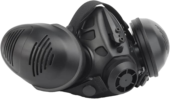 Protective Tactical Respirator Mask FAST Helmet Half Face Gas Mask for Military Paintball Airsoft Hunting