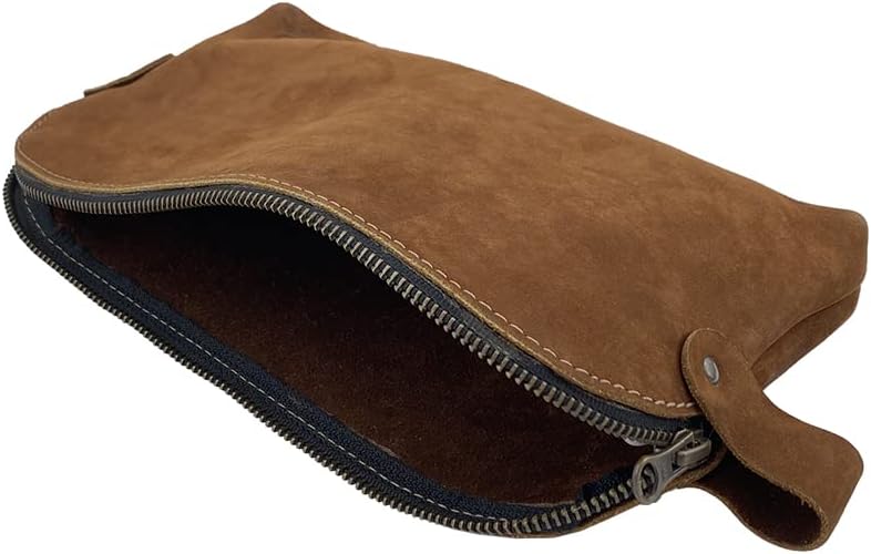 Hide & Drink, Large Rustic All Purpose Utility Bag for Cords & Chargers, Travel Bag, Multi-Purpose Bag, Full Grain Leather