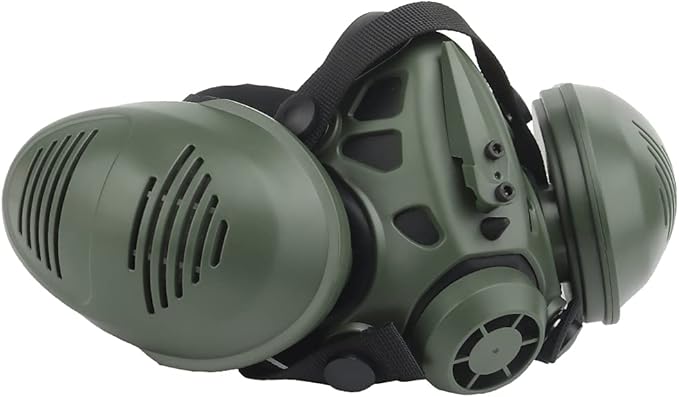 Protective Tactical Respirator Mask FAST Helmet Half Face Gas Mask for Military Paintball Airsoft Hunting