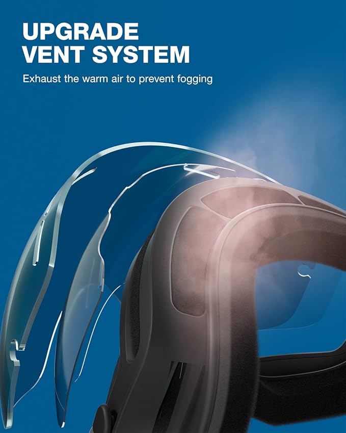 ZIONOR X Ski Goggles - OTG Snowboard Goggles Detachable Lens for Men Women Adult