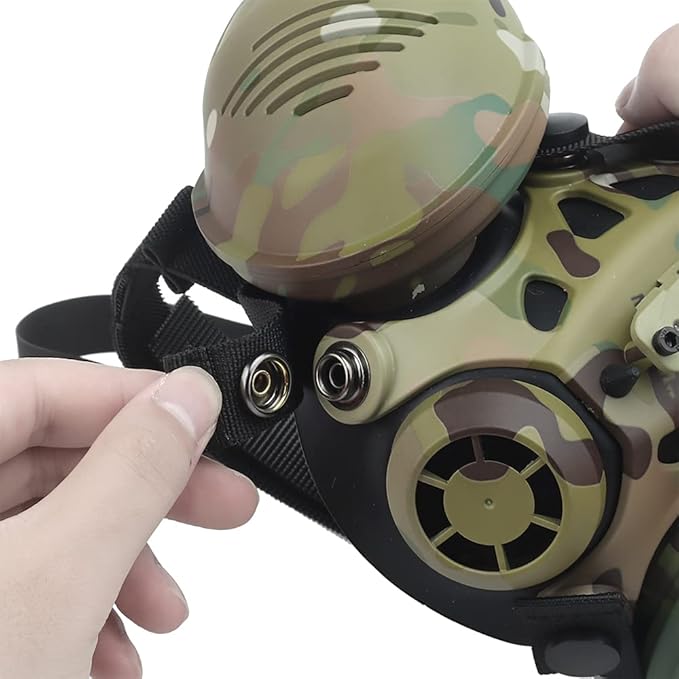 Protective Tactical Respirator Mask FAST Helmet Half Face Gas Mask for Military Paintball Airsoft Hunting