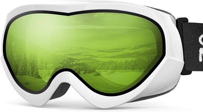OutdoorMaster Kids Ski Goggles - Helmet Compatible Snow Goggles for Boys & Girls with 100% UV Protection