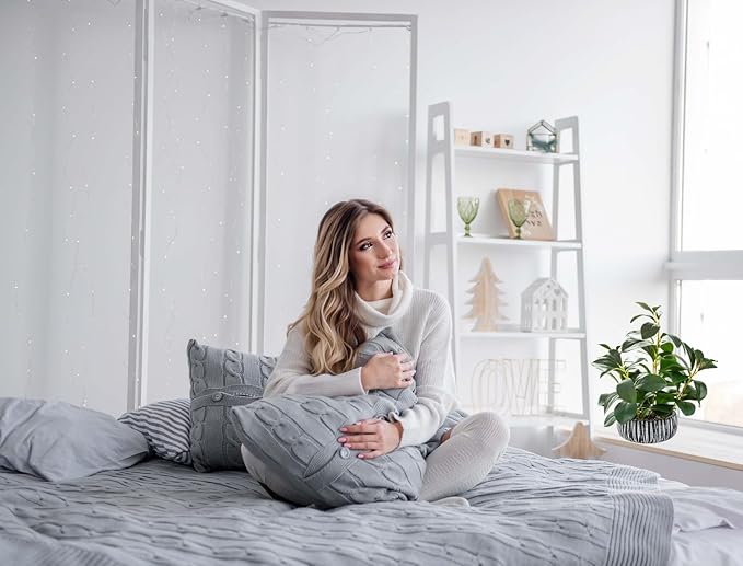 AlphaAcc Artificial Plants Decor Greenery Fake Succulents Indoor Potted Fake Plant with Rustic Black Clay Planter for Farmhouse Room Bathroom Bedroom Kitchen Office Table Desk Decor